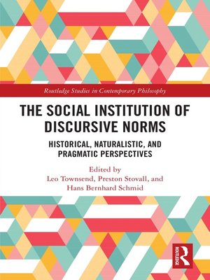 cover image of The Social Institution of Discursive Norms